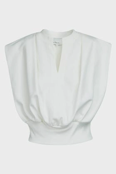3.1 Phillip Lim Sleeveless French Terry Jumper In White
