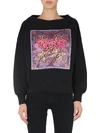 VERSACE JEANS COUTURE SWEATSHIRT WITH PATCH,B6HZA7VG 30333899