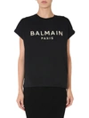 BALMAIN CREW NECK T-SHIRT,UF11351 I509EAD