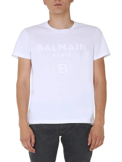 Balmain Crew Neck T-shirt In White