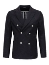 Tonello Double-breasted Jacket In Grey