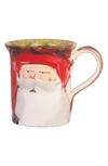 Vietri Old St. Nick Mug In Red Hat