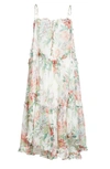 ZIMMERMANN BELLITUDE FLORAL RUFFLE SILK CHIFFON SUNDRESS,3126DBTD