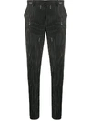VERSACE PINSTRIPE TAILORED TROUSERS