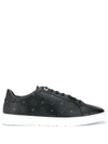 MCM MONOGRAM-PRINT LOW-TOP SNEAKERS