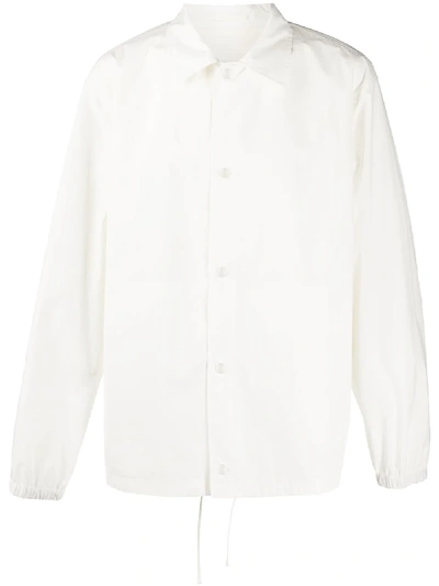 Jil Sander Logo-print Shirt Jacket In White