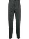 PAUL SMITH FINE CHECK PATTERN SLIM-FIT TROUSERS