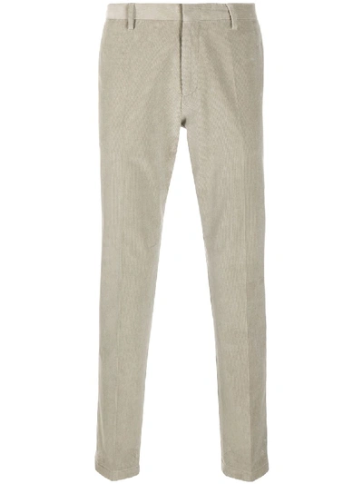 Paul Smith Slim Fit Corduroy Trousers In Grey