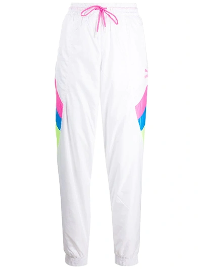 Puma Tfs Panelled Track Trousers In White