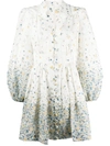 ZIMMERMANN puff-sleeves floral dress