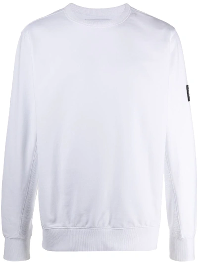 Calvin Klein Jeans Est.1978 Logo Patch Sweater In White