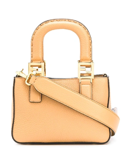 Fendi Top Handle Bag In Neutrals