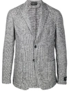 Z ZEGNA KNITTED SINGLE BREASTED BLAZER