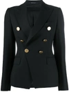 Tagliatore Jalicya Double-breasted Tailored Blazer In Black