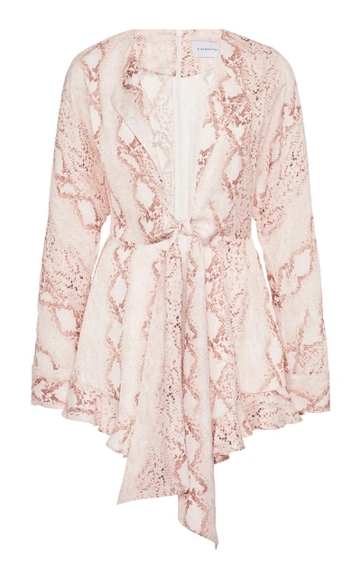 Significant Other Reflection Snake Print Blazer Dress