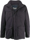 HERNO FLAP POCKETS ZIPPED PADDED JACKET