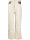 ANDERSSON BELL MABEL FAUX LEATHER CARPENTER trousers