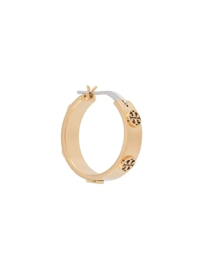 Tory Burch Miller Goldtone Hoop Earrings In Tory Gold