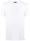 Tom Ford Logo Round Collar Short-sleeved T-shirt In White