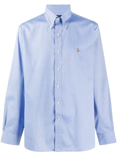 Polo Ralph Lauren Polo Pony Button-down Oxford Shirt In Blue