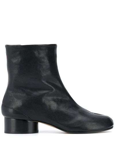 Maison Margiela Boots Tabi H30 En Cuir De Veau Vintage Noir In Brown