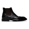 BURBERRY BURBERRY BLACK BROGUE CHELSEA BOOT