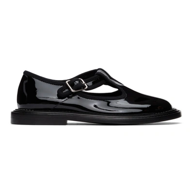 Burberry Black Patent Alannis Flat Derbys