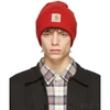 CARHARTT RED WATCH BEANIE