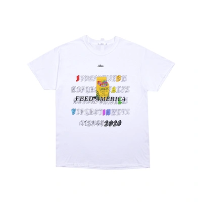 Pre-owned Advisory Board Crystals  X J Balvin Feeding America Colores T-shirt White