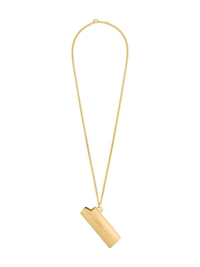 Ambush Gold Logo Lighter Case Necklace