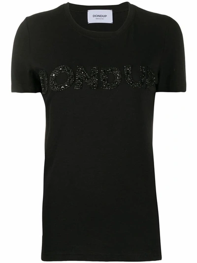 Dondup Women's Black Cotton T-shirt