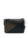 FENDI FENDI BLACK MESSENGER BAG,7M0286A9XSF199B UNI