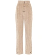 Etro High-rise Corduroy Straight Pants In Beige