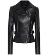 ALAÏA LEATHER BIKER JACKET,P00495478