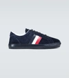 MONCLER NEW MONACO SUEDE SNEAKERS,P00483630