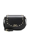 DOLCE & GABBANA LEATHER SHOULDER BAG,P00506084