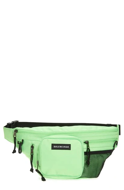 Balenciaga Explorer Belt Bag In Green