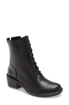 Fly London Milu Lace-up Leather Boot In Black Leather