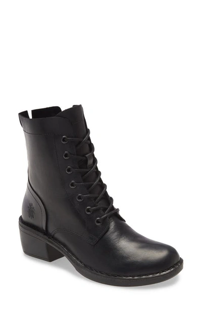 Fly London Milu Lace-up Leather Boot In Multi