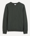 Sunspel Crew-neck Cotton Sweatshirt In Dark Green