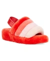 Ugg Women's Fluff Yeah Slide Slippers In Lava Flow Multi