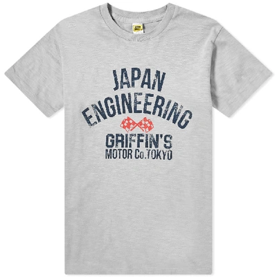 Velva Sheen Japan Engineering Tee In Grey
