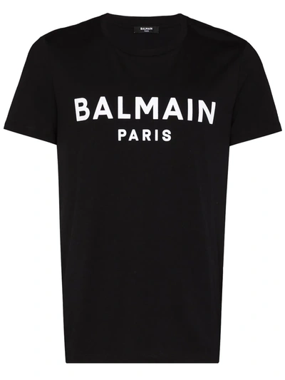 BALMAIN PARIS LOGO PRINT T-SHIRT