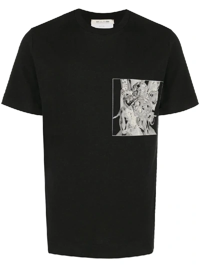 Alyx Graphic Print Cotton T-shirt In Black