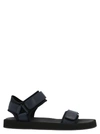 The Row Hook And Loop Nappa-leather Sandals In Blue
