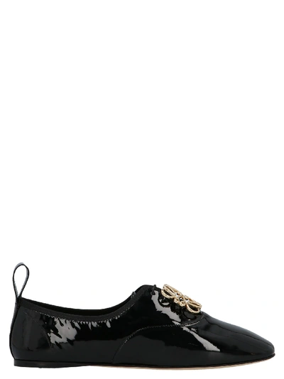 Loewe Soft Derby Anagram Lace up Shoes In Black ModeSens