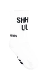 VETEMENTS SOCKS IN WHITE COTTON,11469788