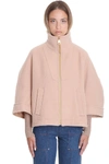 CHLOÉ COAT IN ROSE-PINK WOOL,11469696