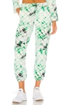 Koral Oblivion Dive Tie Dye Pants In Emerald Tie Dye