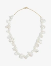 ANISSA KERMICHE SHELLEY PEARL GOLD-PLATED NECKLACE,R03652299